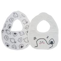 シナぷしゅ スタイ2枚組 オニギリ柄(ホワイト×フリー) ベビーザらス限定