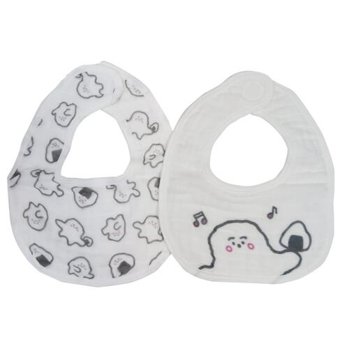 シナぷしゅ スタイ2枚組 オニギリ柄(ホワイト×フリー) ベビーザらス限定