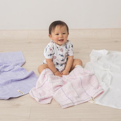 湯上りバスタオル 3枚組 ピンク&times;フリー ベビーザらス限定