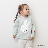 ミッフィーファーアップリケトレーナー ライトパステル×95cm ベビーザらス限定
