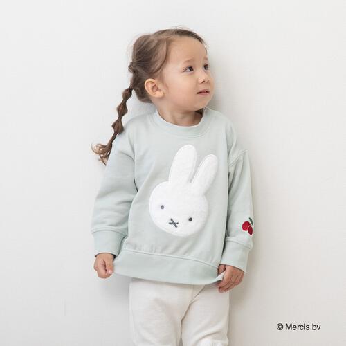 ミッフィーファーアップリケトレーナー ライトパステル×95cm ベビーザらス限定