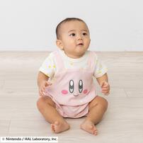 星のカービィ 半袖ロンパース サロペット風 顔ドッカン ピンク&times;80cm ベビーザらス限定 赤ちゃん 出産準備 出産祝い ベビー服 子供服