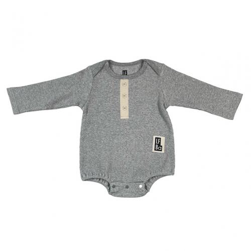 ローリーズファームベビー リブボディスーツ(グレー×70cm) ベビーザらス限定