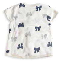 パジャマベスト フリース リボン柄 グレー×80-95cm ベビーザらス限定