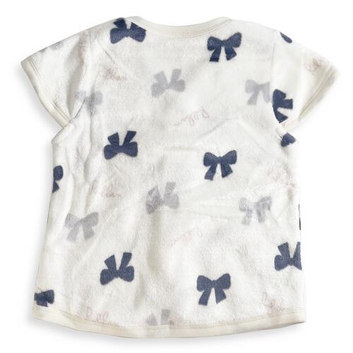 パジャマベスト フリース リボン柄 グレー×80-95cm ベビーザらス限定