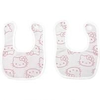 SANRIO サンリオ 多重織ガーゼスタイ２枚組 キティ レッド&times;ﾌﾘｰ ベビーザらス限定