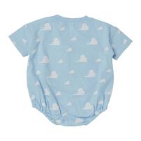 Disney  ディズニー 半袖ボディスーツ ドッカン サガラ TOY STORY ロゴ サックス&times;70cm ベビーザらス限定 赤ちゃん 出産準備 出産祝い ベビー服 子供服