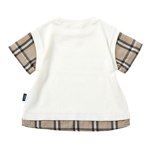 POLO BCS レイヤード風半袖Ｔシャツ オフホワイト&times;90cm  ベビーザらス限定