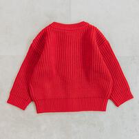 【FirstCloset×mioさん】カーディガン レッド×95cm