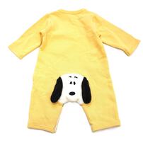 SNOOPY スヌーピー 長袖カバーオール おしり顔 イエロー×70cm ベビーザらス限定