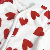 パジャマベスト フリース ハート柄 レッド×80-95cm ベビーザらス限定
