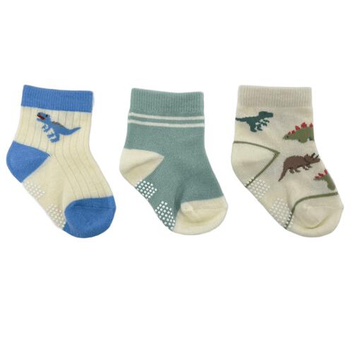 3P恐竜柄ロークルーソックス 9-15cm ベビーザらス限定