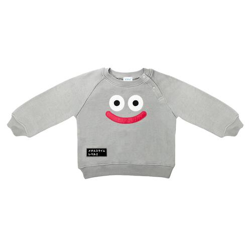 ドラクエベビー＆キッズ スウェットシャツメタルスライム(グレー×90cm)