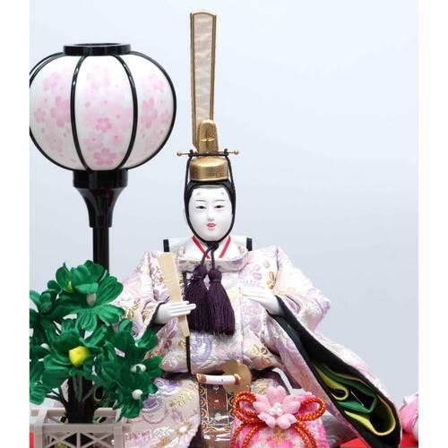 【雛人形】ケース飾り 親王飾り「桜模様黒塗」(322611)ひな人形 ひな祭り お雛様 おしゃれ トイザらス・ベビーザらス限定【メーカー直送】