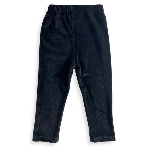 COJIKA 10分丈デイリーパンツ 無地 ニットコール ブラック&times;80cm ベビーザらス限定