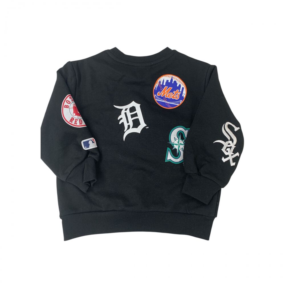 バドワイザー MLBチーム ロゴ トレーナーフリーサイズ ベビーザらス限定 MLB チームロゴトレーナー(ネイビー×90cm