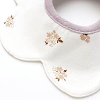 360度スタイ 2枚組 花×グラフチェック (ブラウン×フリー) ベビーザらス限定