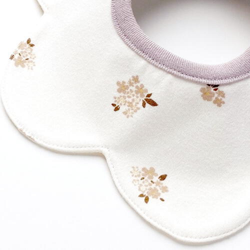 360度スタイ 2枚組 花×グラフチェック (ブラウン×フリー) ベビーザらス限定