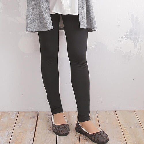 らくちんパンツ 10分丈（ブラック×L）