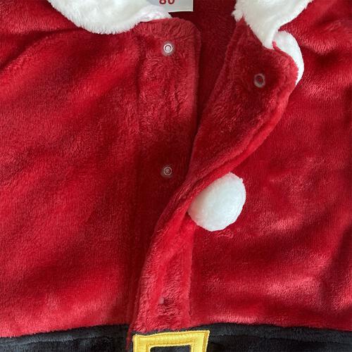 クリスマスロンパース 帽子付きサンタ コスチューム ベビー サンタクロース コスチューム 子供 衣装 レッド×70cm ベビーザらス限定