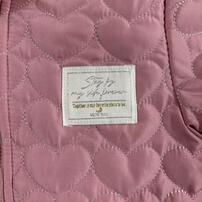 ジャンプスーツ くまみみ ハート柄 ブライトピンク×70cm ベビーザらス限定