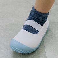上履き メッシュ ブルー&times;16cm 