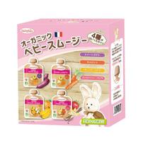 babybio ベビービオ ベビースムージー4種セット アップル・スイートポテト アップル・キャロット アップル・オレンジ・バナナ アップル・ストロベリー・バニラ【有機食材 ベビースムージー 離乳食 ベビーフード】【6カ月～】