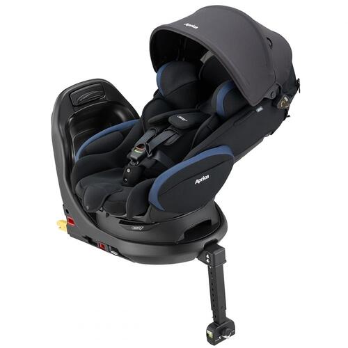 【オンライン限定週替わりセール】Aprica アップリカ フラディア プラス プレミアム (ネイビーブラック) チャイルドシート ISOFIX固定 R129適合 回転ベッド型 フルリクライニング  新生児～4歳頃まで