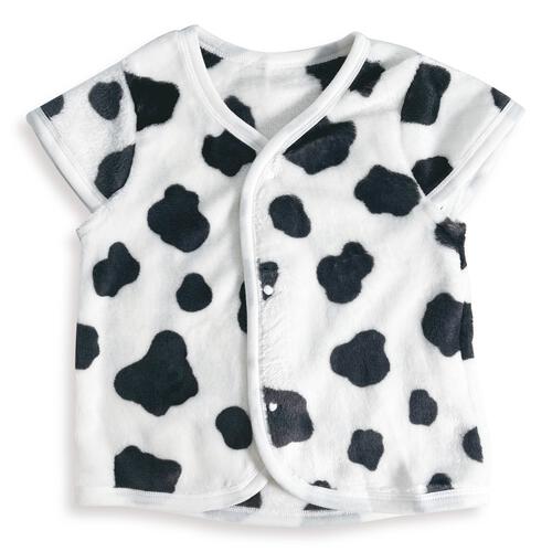 パジャマベスト フリース 牛柄 ブラック×80-95cm ベビーザらス限定