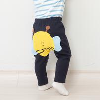 オシリハッピーモンキーパンツ みつばち ネイビー×80cm ベビー服 ベビーウェア ボトムス 赤ちゃん 男の子 女の子 ユニセックス 子供服 保育園 幼稚園