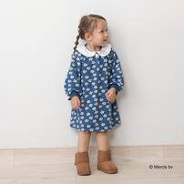 ミッフィーオハナソウガラプリントワンピース ブルー×90cm ベビーザらス限定