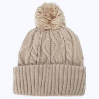ケーブルニット帽 ミディアムベージュ×50-52cm ベビーザらス限定