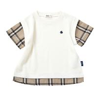 POLO BCS レイヤード風半袖Ｔシャツ オフホワイト&times;90cm  ベビーザらス限定