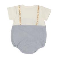 SNOOPY 半袖ボディスーツ 吊りブルマ風 スヌーピー ライトブルー&times;70cm ベビーザらス限定