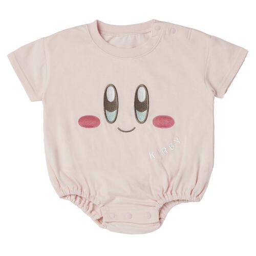 星のカービィ 半袖ボディースーツ 顔ドッカン 天竺 ピンク&times;80cm ベビーザらス限定