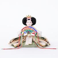 【雛人形】親王飾り 円形市松アレンジフラワー