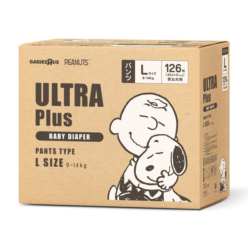 ULTRAPlus ウルトラプラス スヌーピー Lサイズ（9～14kg）126枚（42枚