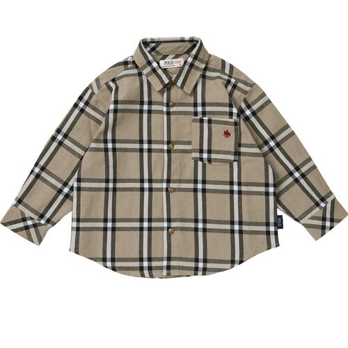 POLO BCS 長袖シャツ ベージュ×90cmベビーザらス限定