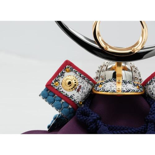 【五月人形】兜飾り 床飾り「上杉謙信丸形」 (536620)コンパクト 丸型 丸形 おしゃれ 男の子 【オンライン限定】【メーカー直送】