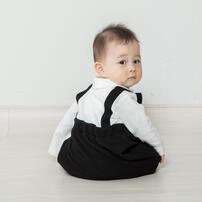 長袖フォーマルロンパス フォーマルニット 蝶ネクタイ付き(ブラック×80cm) ベビーザらス限定