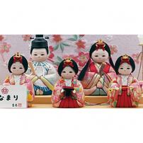 【雛人形】木目込みケース飾り 五人飾り「ひなまり」  (337204) ひな人形 おしゃれ コンパクト トイザらス・ベビーザらス限定【メーカー直送】