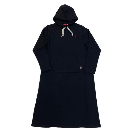 POLO パーカーワンピース 授乳口付き 裏毛(ブラック×M-L) ベビーザらス限定