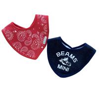 BEAMS mini ブーメラン型スタイ 2枚組 ビームスミニ(ネイビー×フリー) ベビーザらス限定