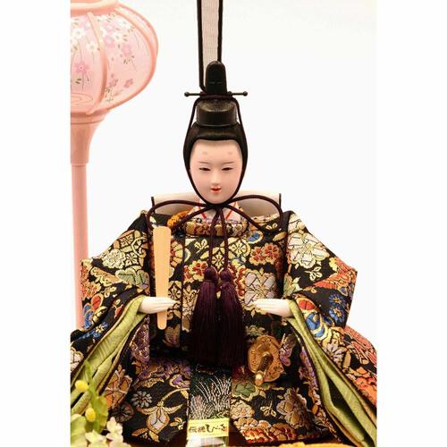 【雛人形】ケース飾り 親王飾り「金彩桜に玉手箱白塗六角」  (322347)ひな人形 おしゃれ ホワイト トイザらス・ベビーザらス限定【メーカー直送】