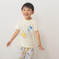 monpoke モンポケ 長袖前開きパジャマ＋半袖Ｔシャツセット イエロー&times;90cm ベビーザらス限定
