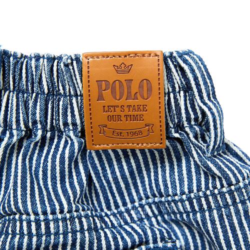 POLO BCS ロゴクマ総柄ハーフパンツ ネイビー&times;80cm ベビーザらス限定 赤ちゃん 出産準備 出産祝い ベビー服 子供服