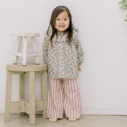 【FirstCloset×mioさん】ロングパンツ オフホワイト×80cm