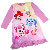 シークレット キャッチ！ティニピン 長袖ナイトドレス フリル付き ピンク×130cm ベビーザらス限定