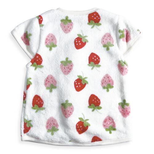 パジャマベスト フリース イチゴ柄 レッド×80-95cm ベビーザらス限定