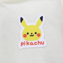 monpoke モンポケ 長袖Ｔシャツ シリコンワッペン(ナチュラル×100cm)